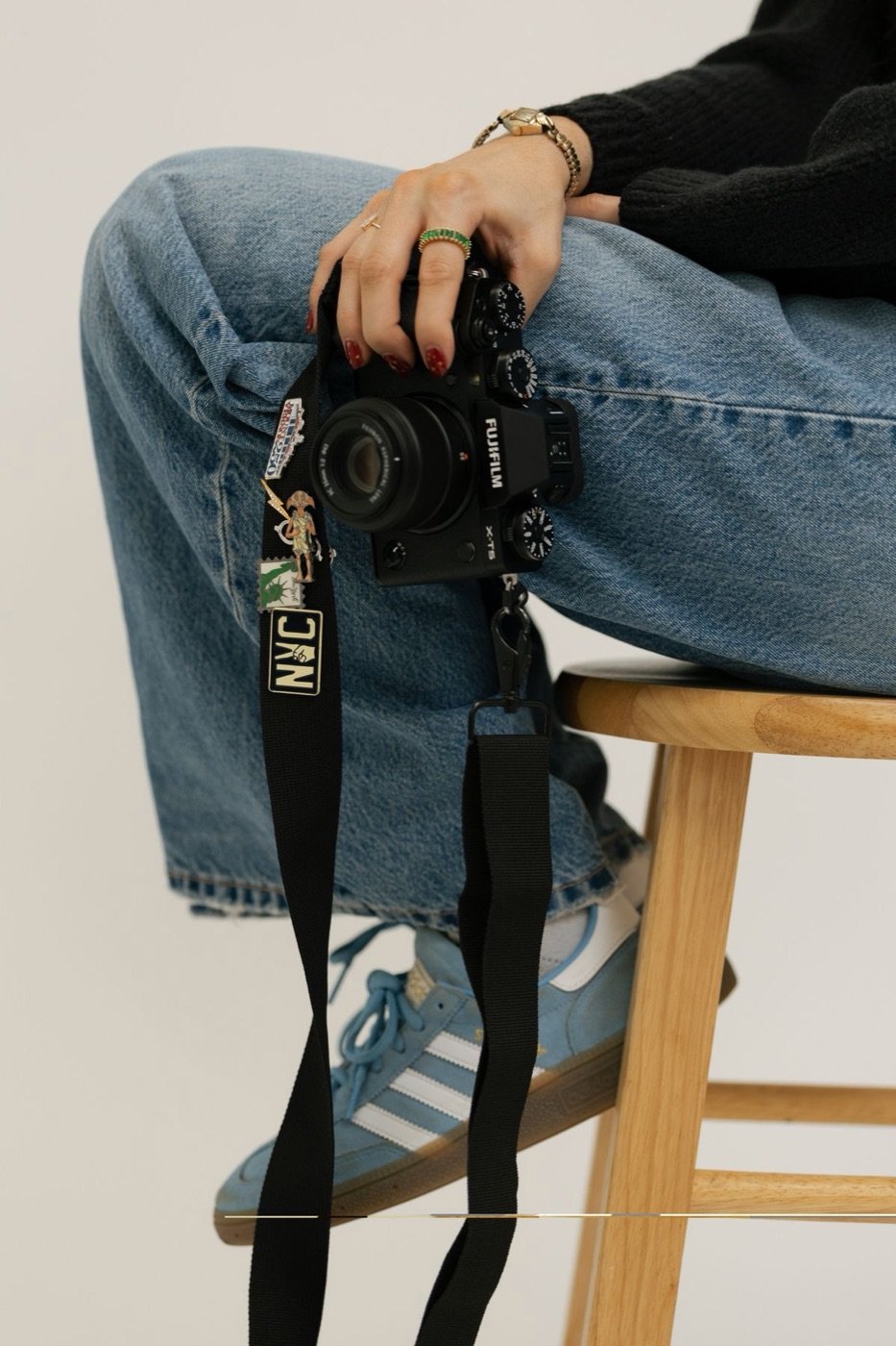 Photographer with camera on set